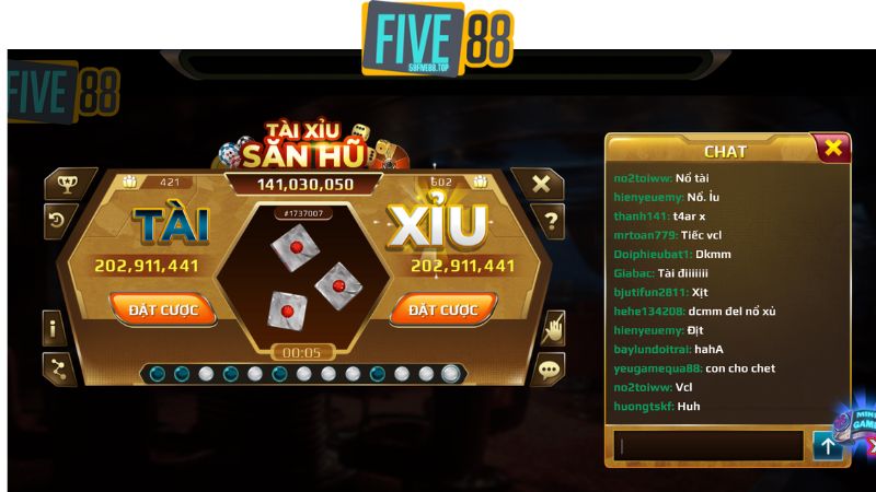 Giải thích về cược tài xỉu Five88